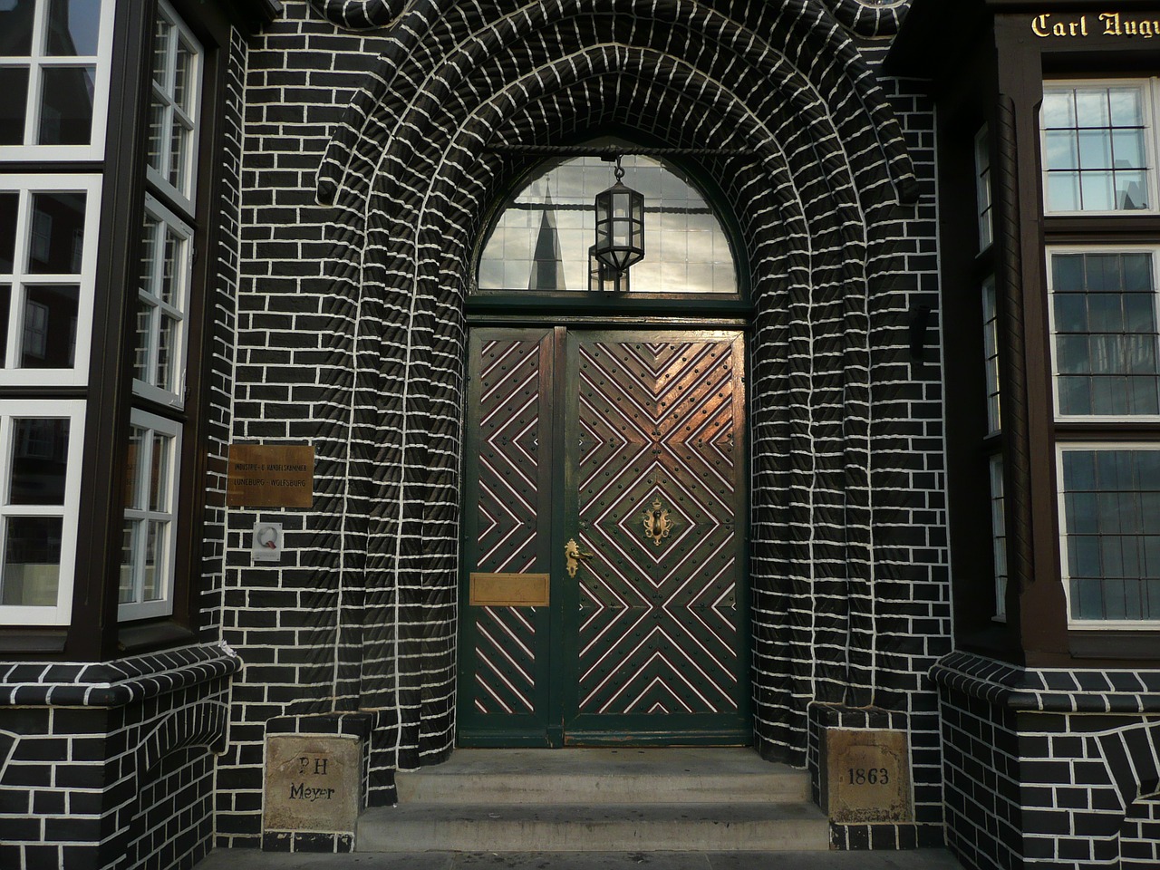 Įėjimas,  Prekybos Rūmai,  Lüneburg,  Slenkstis,  Juoda,  Balta, Nemokamos Nuotraukos,  Nemokama Licenzija
