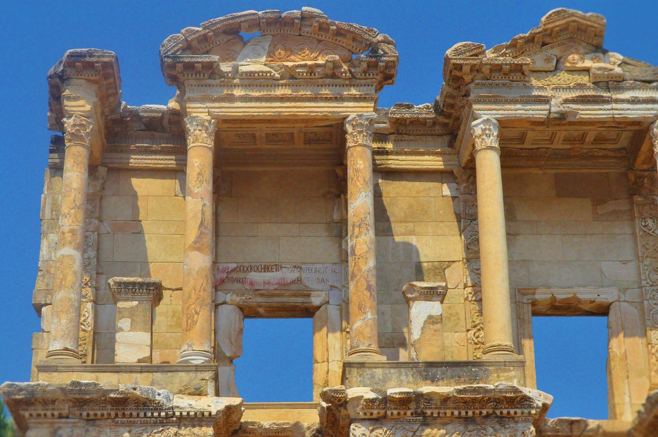 Efesas, Biblioteka, Turkija, Sugadinti, Senovės, Architektūra, Akmuo, Istorija, Senas, Kelionė