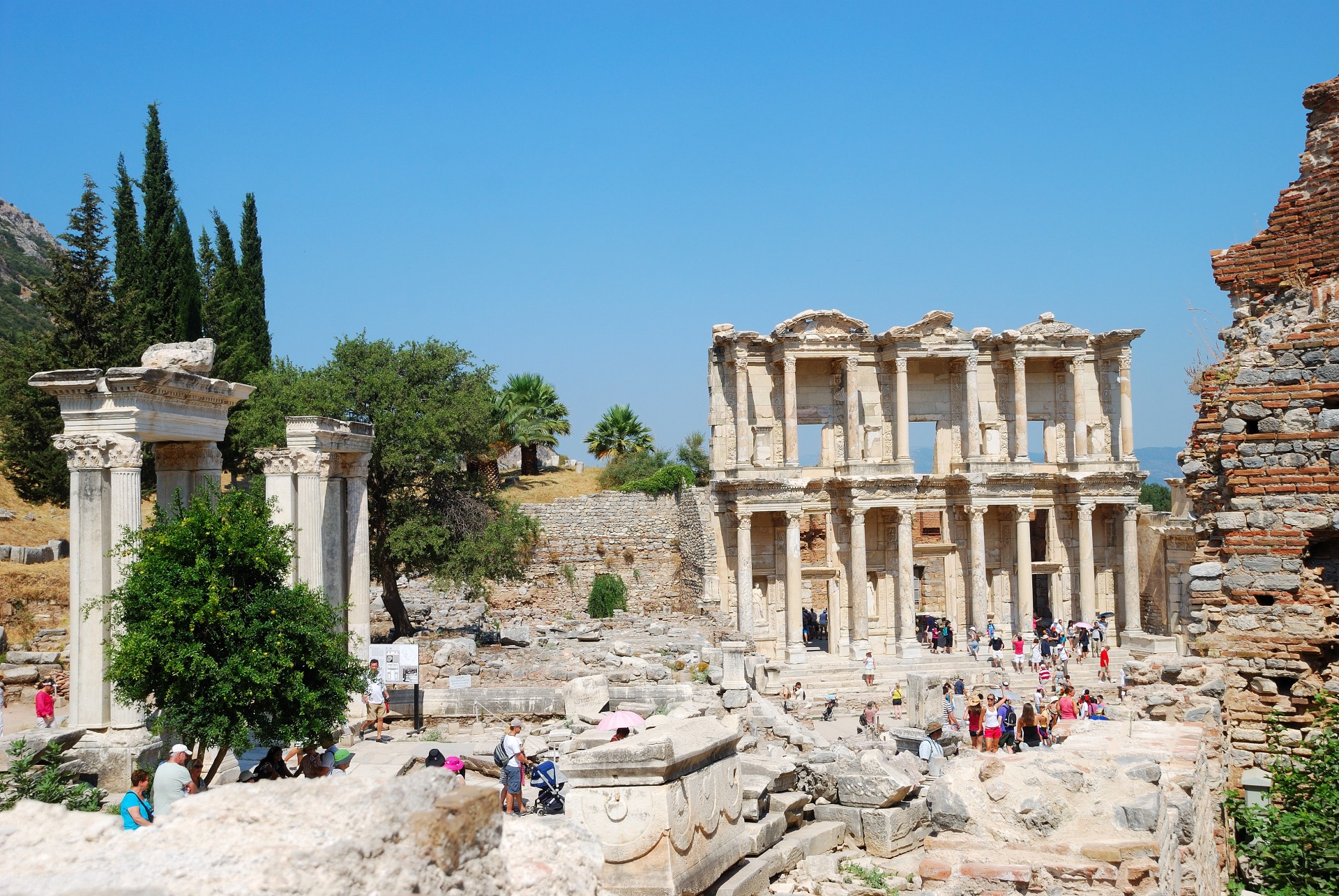 Biblioteka & Nbsp,  Celsus,  Efesas,  Turkija,  Turkish,  Efes,  Griuvėsiai,  Senovės,  Kelionė,  Istorija