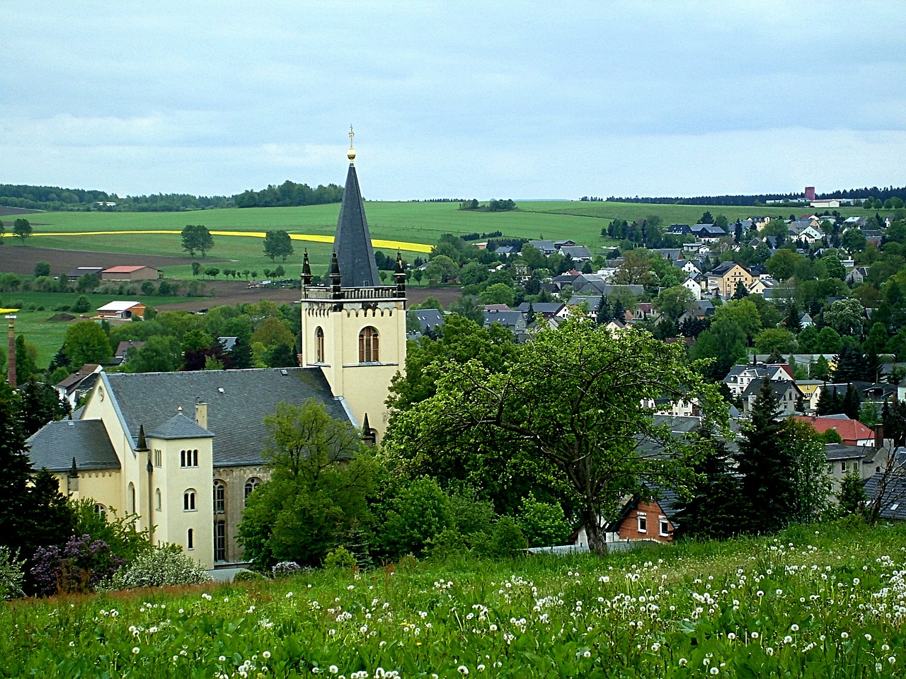 Eppendorfas, Saksonija, Vaizdas, Bažnyčia, Vieta, Kaimas, Nemokamos Nuotraukos,  Nemokama Licenzija
