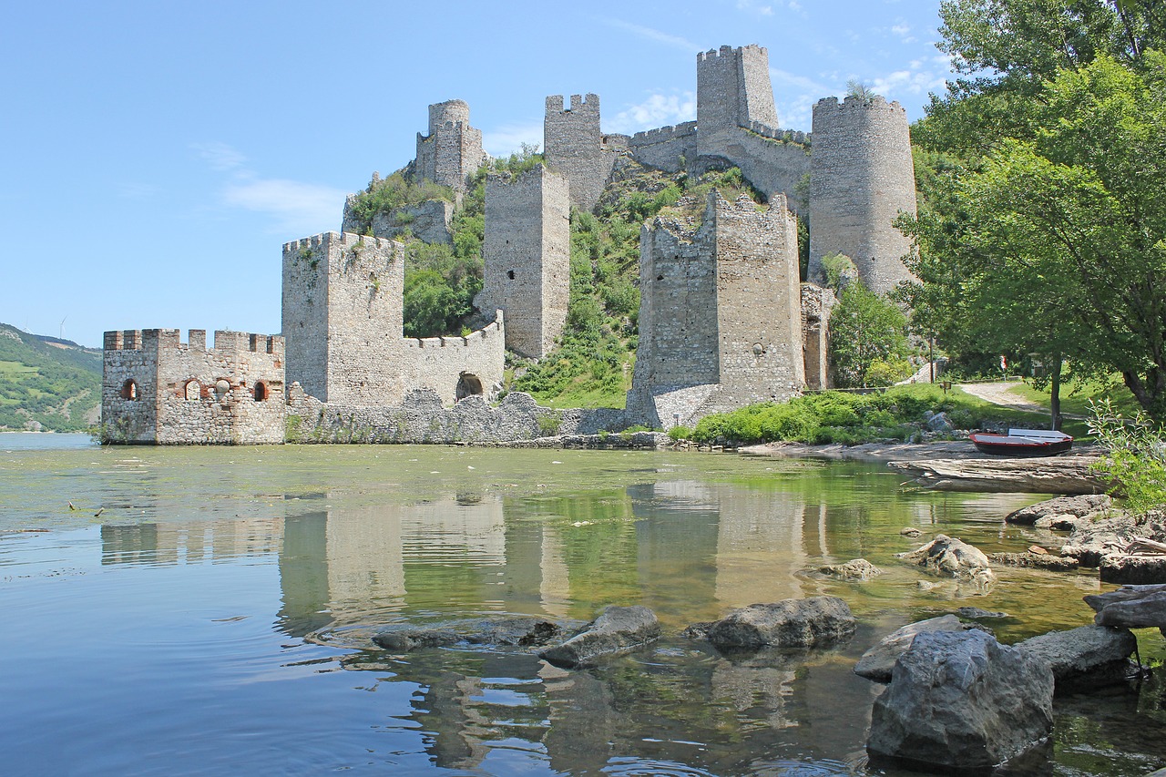 Šerdapas, Serbija, Pilis, Upė, Senas, Golubacas, Tvirtovė, Kelionė, Turizmas, Orientyras