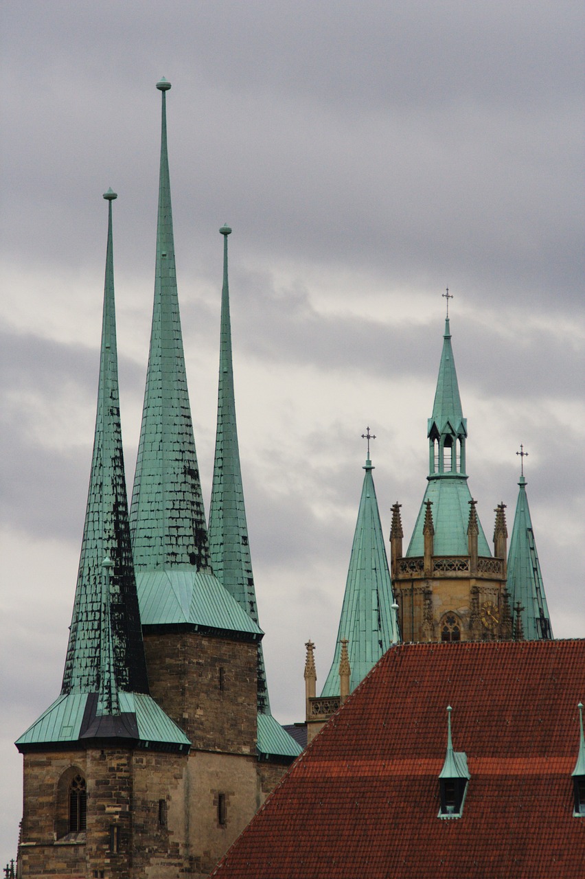Erfurtas, Religija, Severikirche, Dom, Nemokamos Nuotraukos,  Nemokama Licenzija