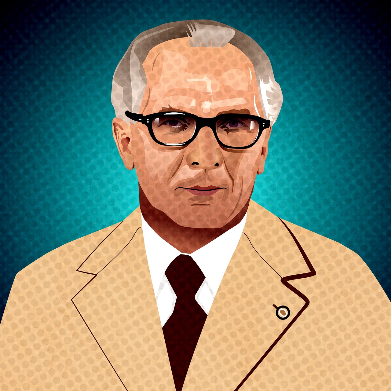 Erich Honecker, Ddr, Pop Menas, Generalinis Sekretorius, Valstybės Vadovas, Portretas, Darbo Herojus, Nostalgija, Mirties Juosta, Kpd