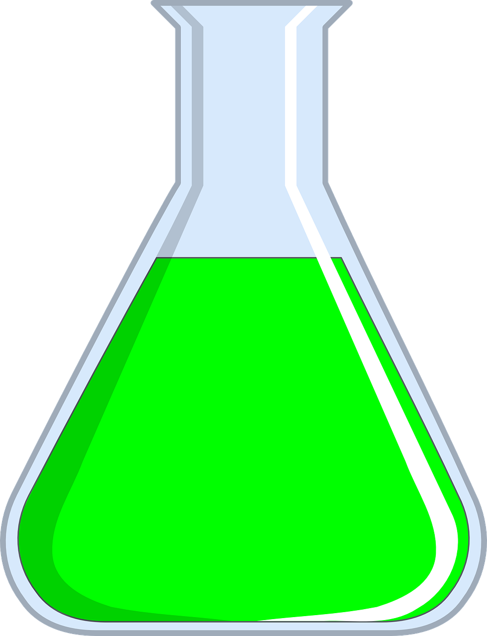 Erlenmejerio Kolba, Žalias, Chemija, Blykstė, Mokslas, Cheminis, Eksperimentas, Chemikalai, Laboratorija, Cheminis Tirpalas