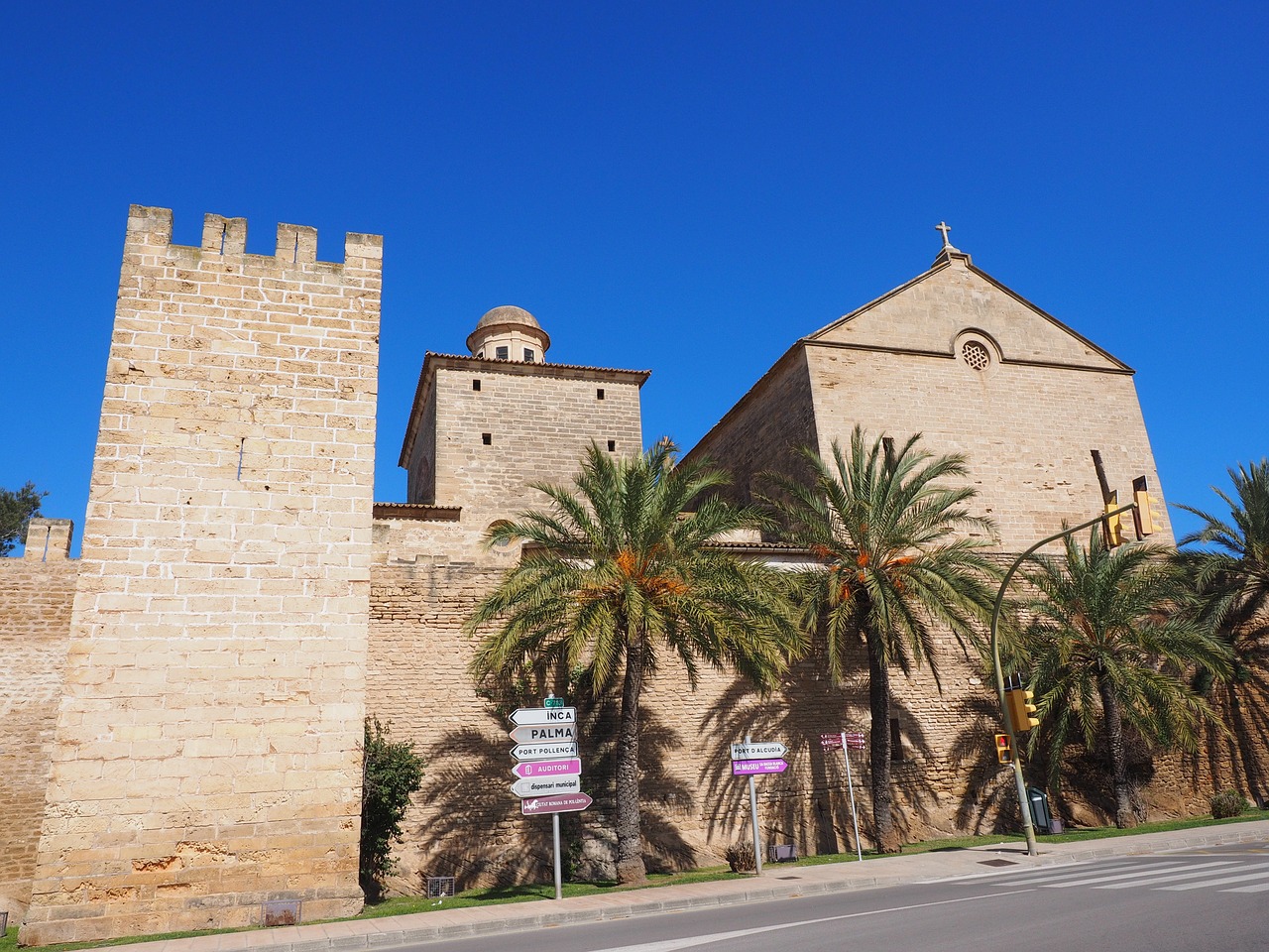 Sant Jaume Bažnyčia, Bažnyčia, Alcúdia, Maljorka, Neogotika, Sant Jaume, Parapinė Bažnyčia, Miesto Siena, Siena, Bokštas