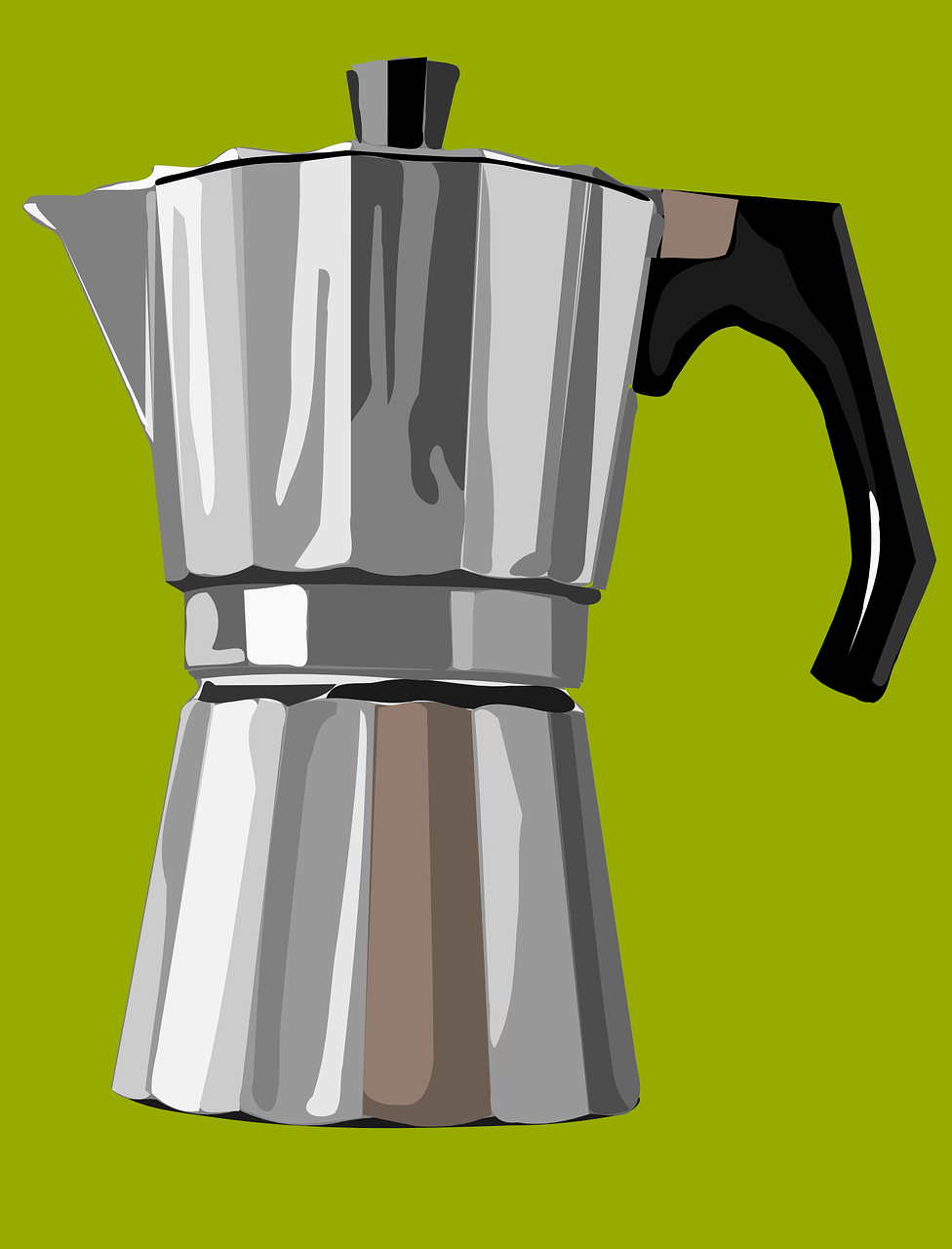 Espresso Mašina, Aliuminis, Prietaisas, Gėrimas, Kava, Gerti, Espresso, Virtuvė, Moča, Nemokama Vektorinė Grafika
