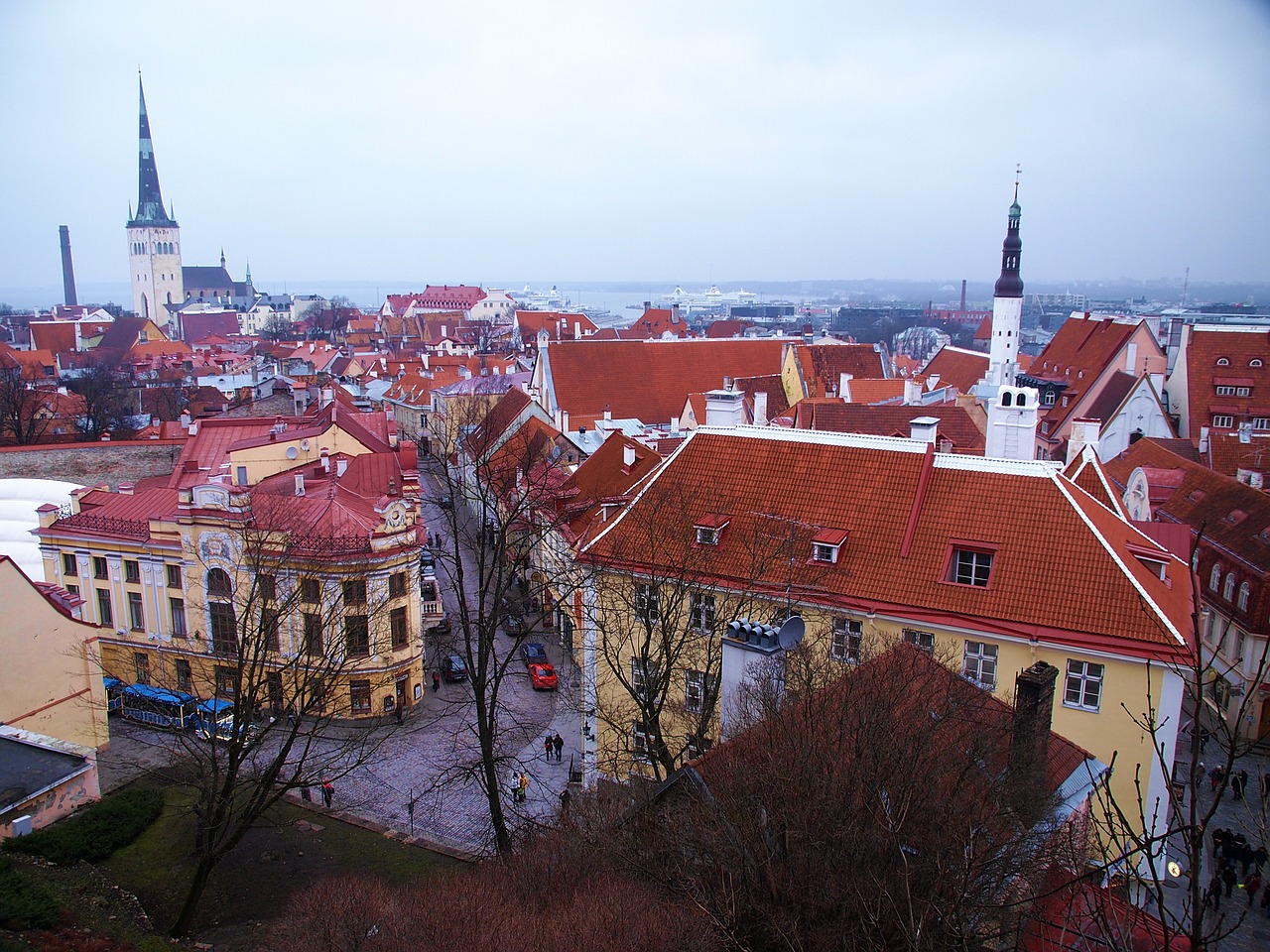 Estonia, Tallinn, Senamiestis, Miestas, Dangus, Europa, Nemokamos Nuotraukos,  Nemokama Licenzija