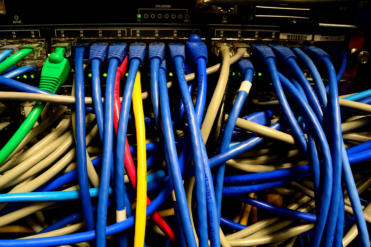 Ethernet, Duomenys, Internetas, Tinklas, Kompiuteris, Ryšys, Technologija, Komunikacija, Informacija, Telekomunikacijos