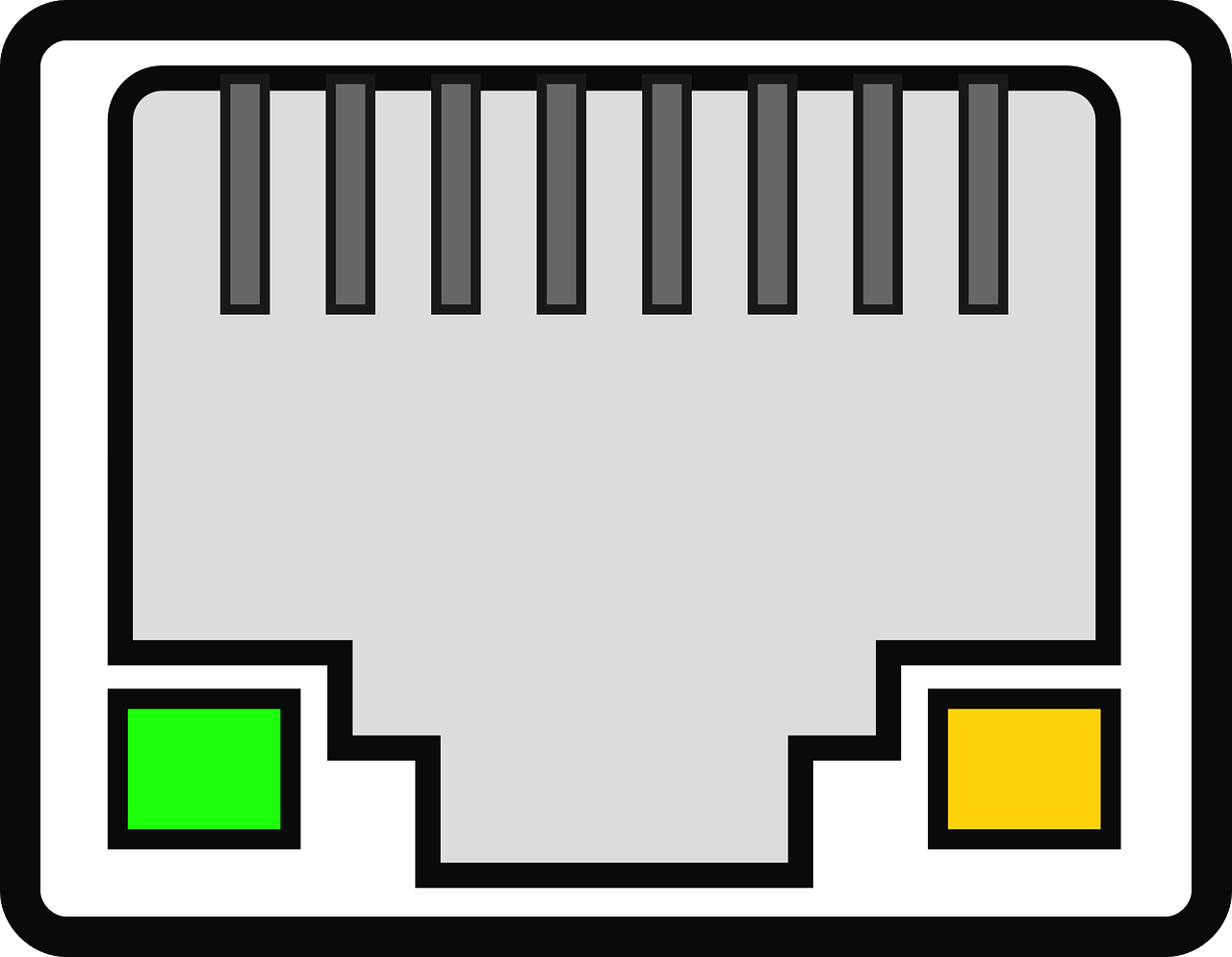 Ethernet, Uostas, Jungiklis, Kompiuteris, Tinklas, Techninė Įranga, Komponentas, Nemokama Vektorinė Grafika, Nemokamos Nuotraukos,  Nemokama Licenzija