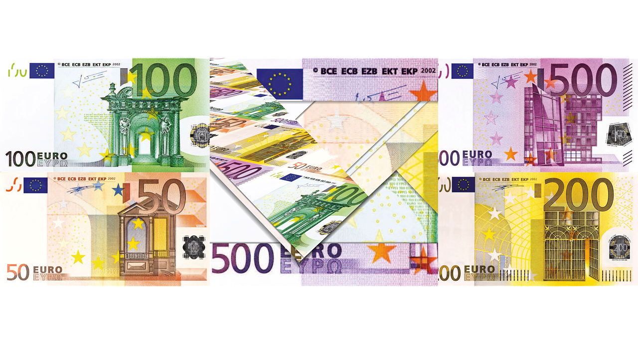 Euras, Krūva, Europa, Eu, Europos Sąjunga, Pinigų Sąjunga, Pinigai, Valiuta, 500, Euro Ženklas