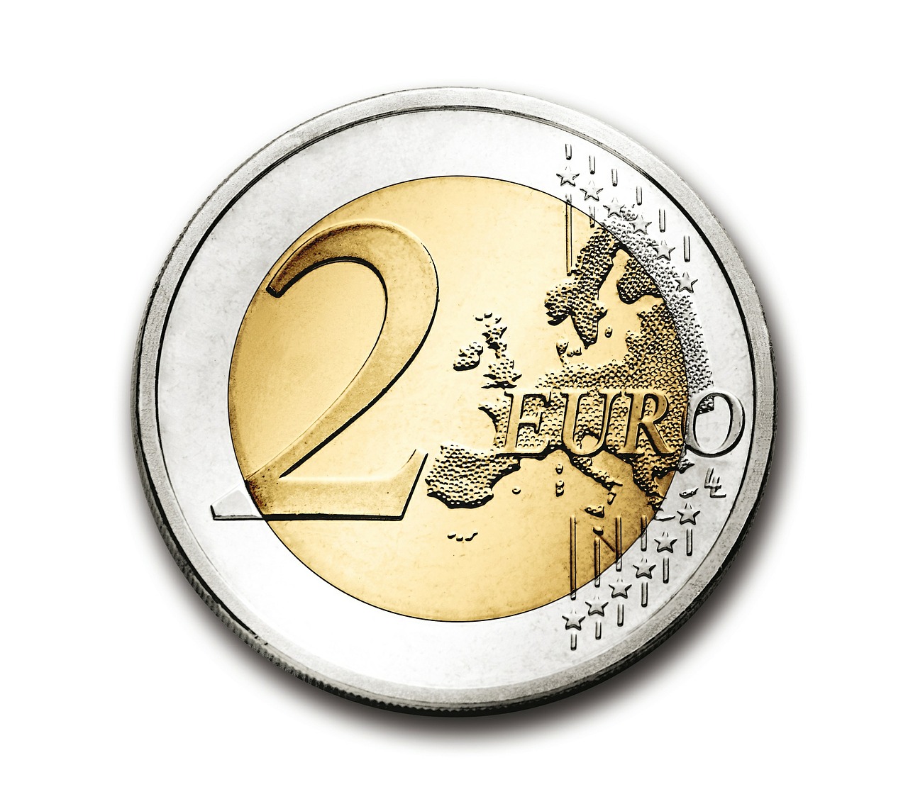 Euras, 2, Moneta, Valiuta, Europa, Pinigai, Turtas, Verslas, Finansai, Pelnas