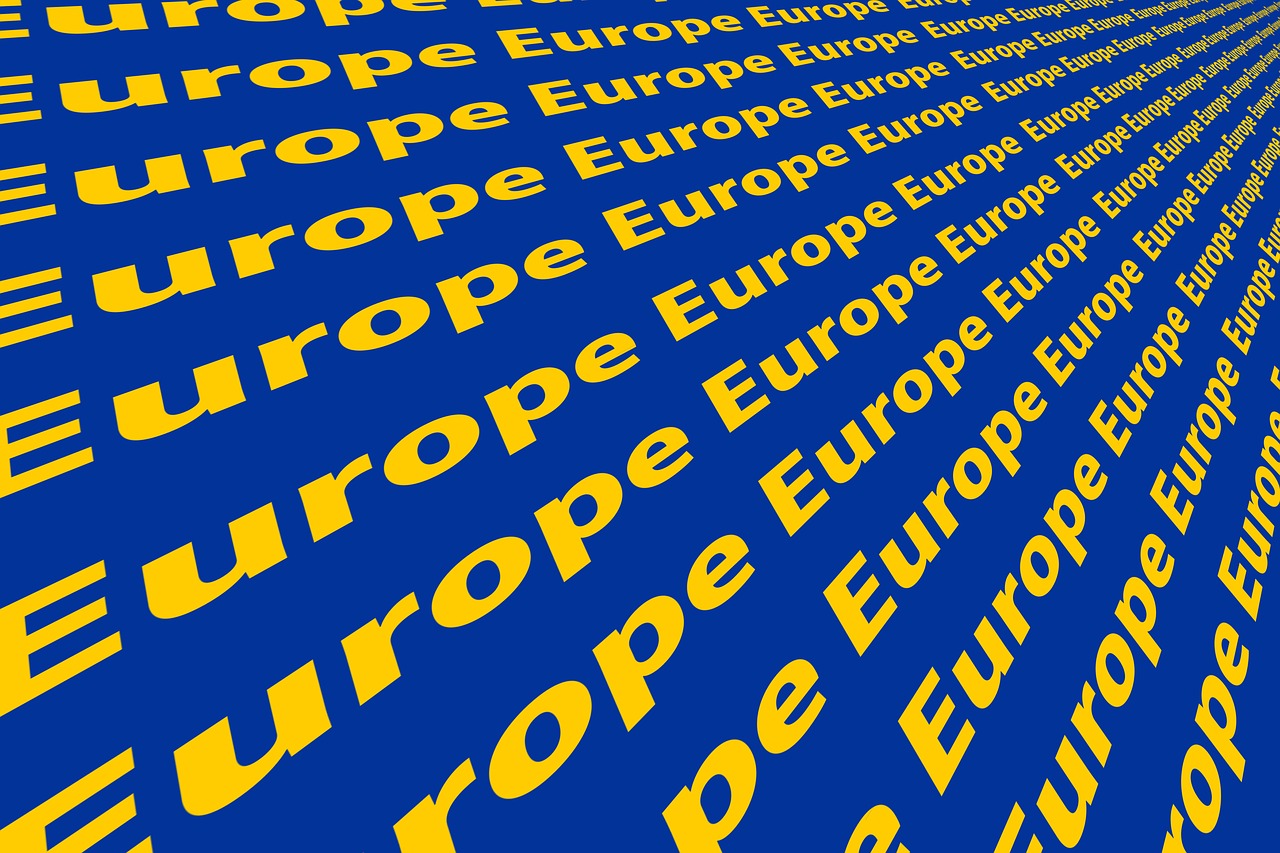 Europa, Žemynas, Sąjunga, Politika, Europietis, Eu, Šrifto, Daug, Raidės, Mėlynas