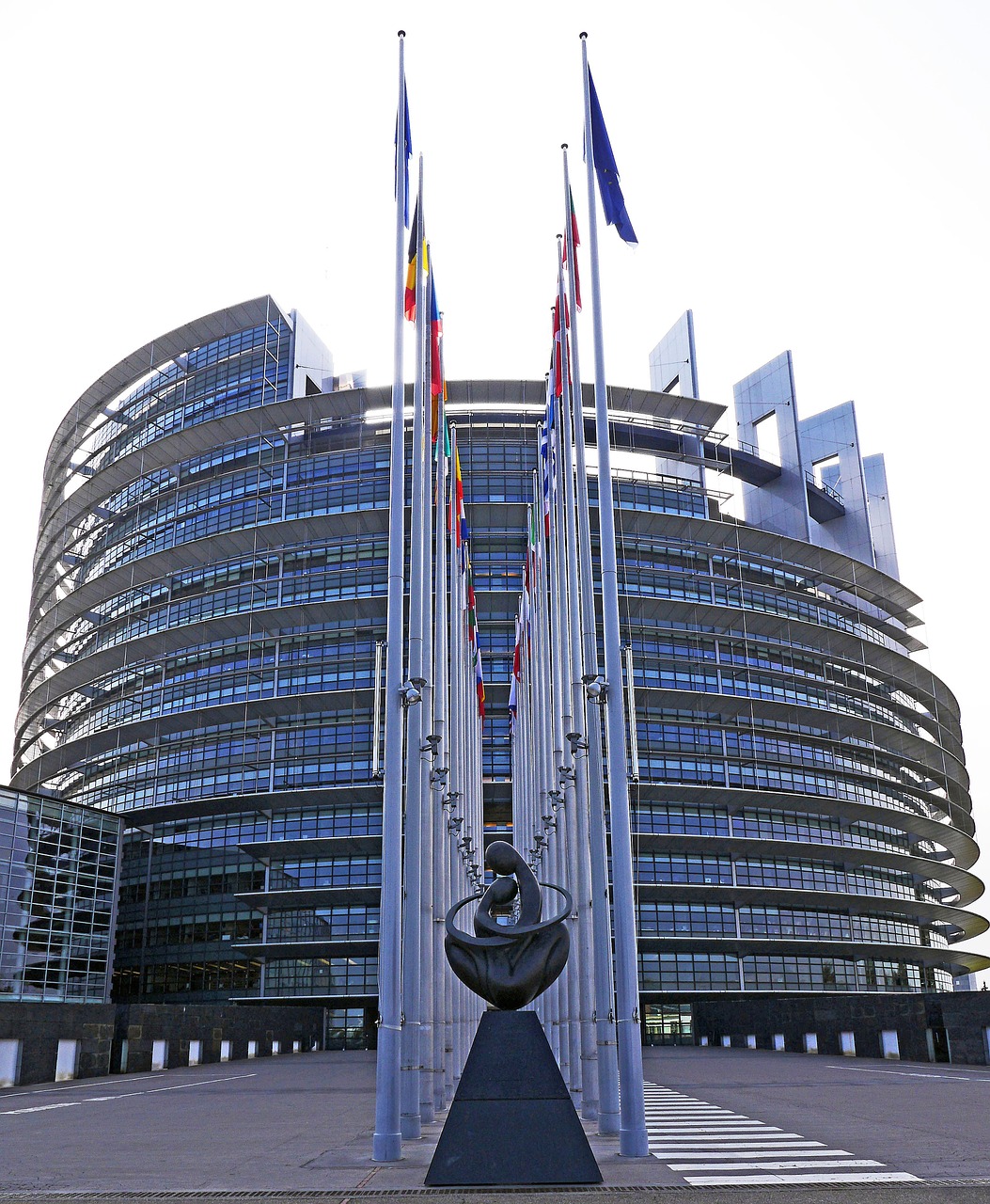 Europos Parlamentas, Strasbourg, Architektūra, Parlamentas, Eu, Europos Sąjunga, Ue, Rotunda, France, Lankytinos Vietos