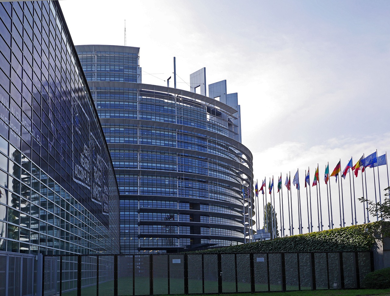 Europos Parlamentas, Strasbourg, Architektūra, Eu, Europos Sąjunga, France, Alsace, Pastatas, Rotunda, Europos Miestas