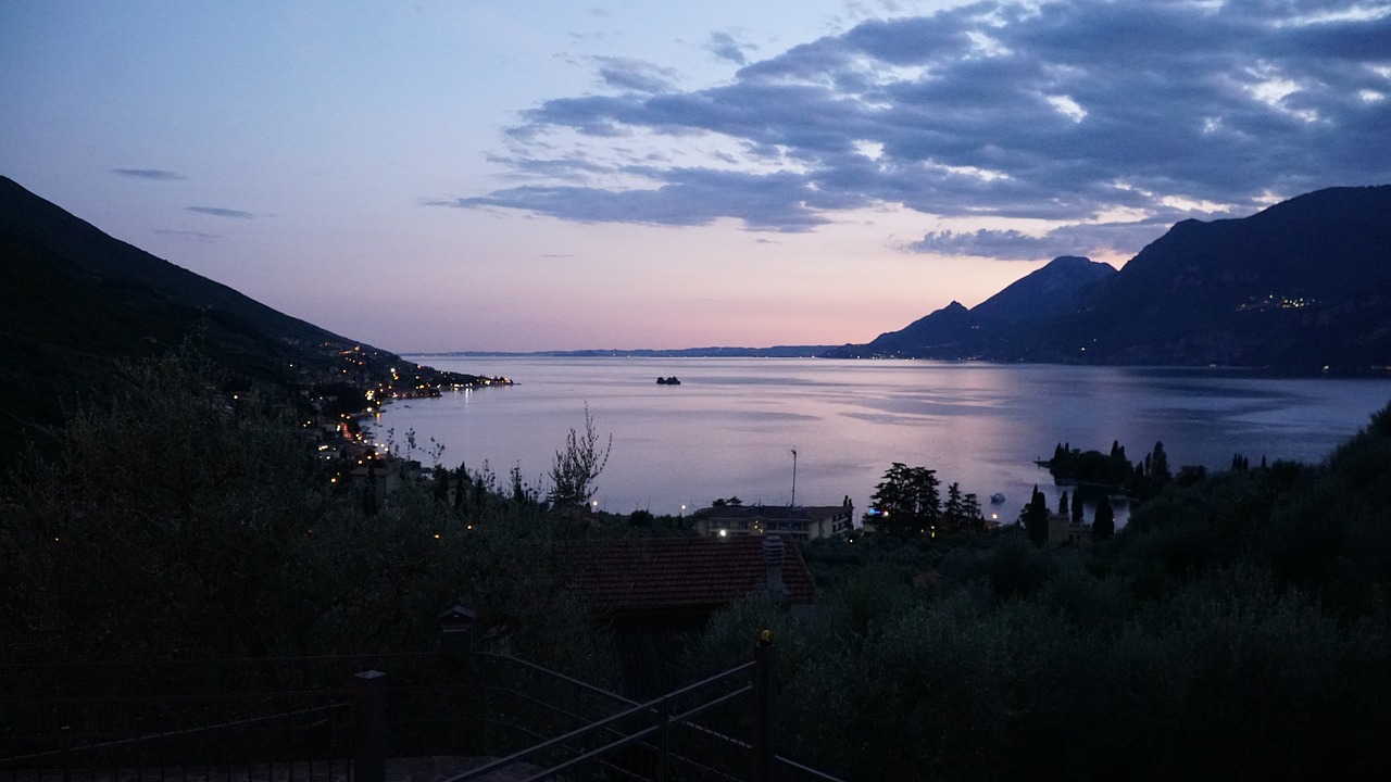 Vakaras, Kraštovaizdis, Saulėlydis, Dusk, Abendstimmung, Gamta, Nuotaika, Vakarinis Dangus, Nustatymas, Bergsee