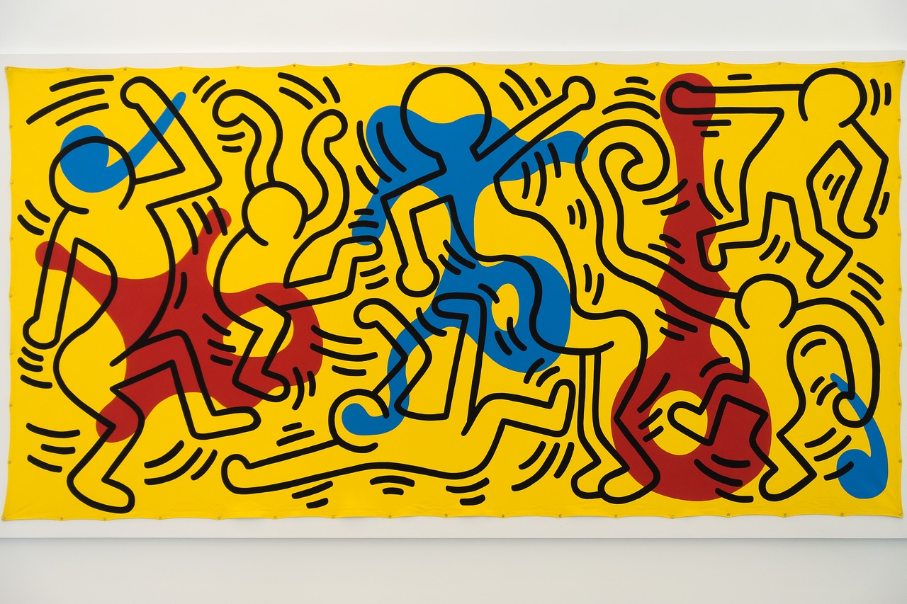 Paroda, Muziejus, Menas, Galerija, Kunsthalle, Baltas Namas, Ulm, Keith Haring, Pop Menas, Akrilas