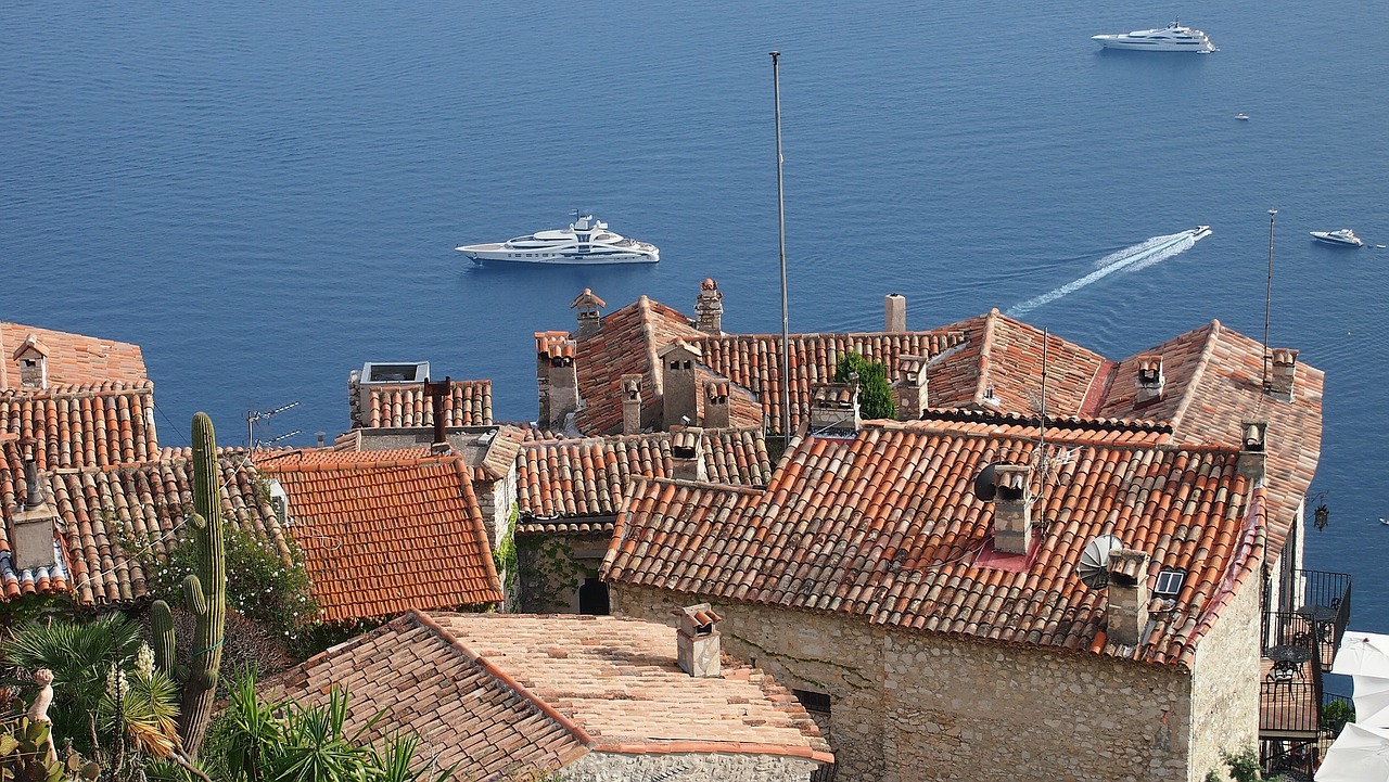 Eze Kaimas, Prancūzijos Riviera, France, Viduržemio Jūros, Nemokamos Nuotraukos,  Nemokama Licenzija