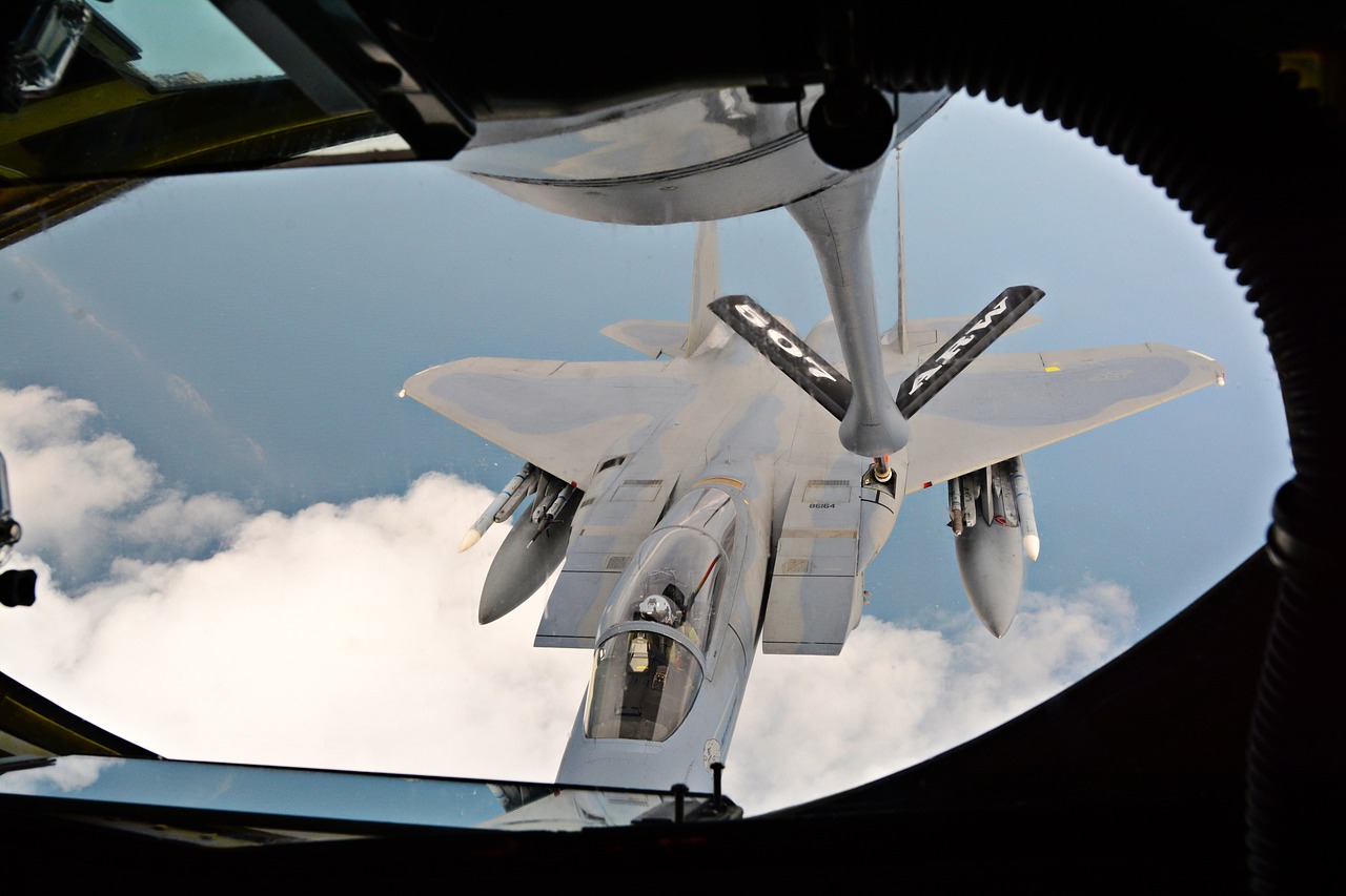 F-15C Erelis, Degalų Pildymas, Usaf, Jungtinės Valstijos Oro Pajėgos, Degalų Papildymas Degalais, Nemokamos Nuotraukos,  Nemokama Licenzija