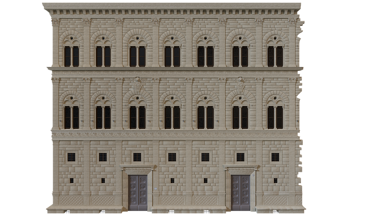 Fasadas, Palazzo, Florencija, Italy, Namai, Langas, Durys, Palazzo Rucellai, Meno Istorija, Architektūra