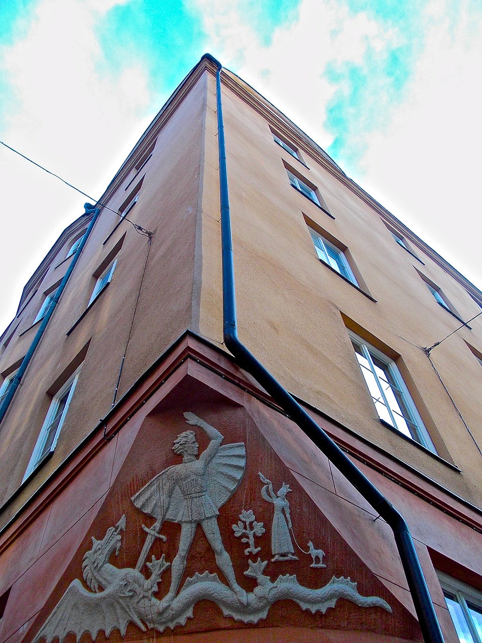 Fasadas, Struktūra, Björngårdsgatan, Södermalm, Stockholm, Nemokamos Nuotraukos,  Nemokama Licenzija