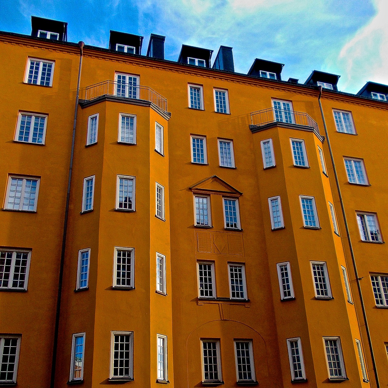 Fasadas, Södermalm, Stockholm, Bursspråk, Nemokamos Nuotraukos,  Nemokama Licenzija