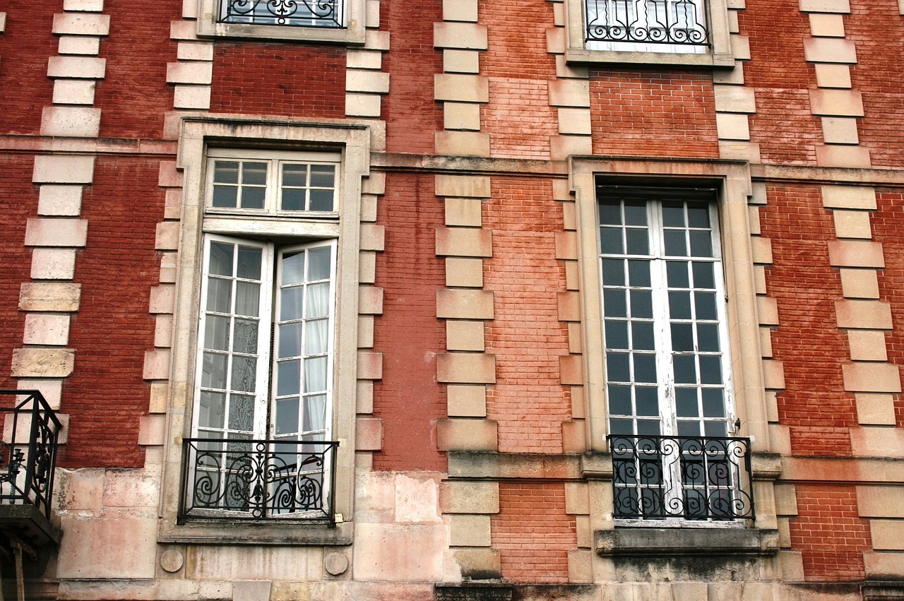 Fasadas, Langai, Vieta Des Vosges, Paris, Nemokamos Nuotraukos,  Nemokama Licenzija