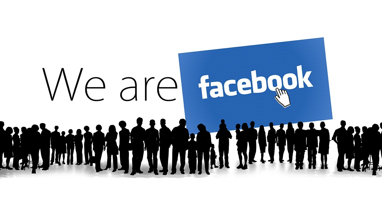 Facebook, Socialinė Žiniasklaida, Mėlynas, Lenta, Žmogus, Bendruomenė, Siluetai, Internetas, Tinklas, Platforma
