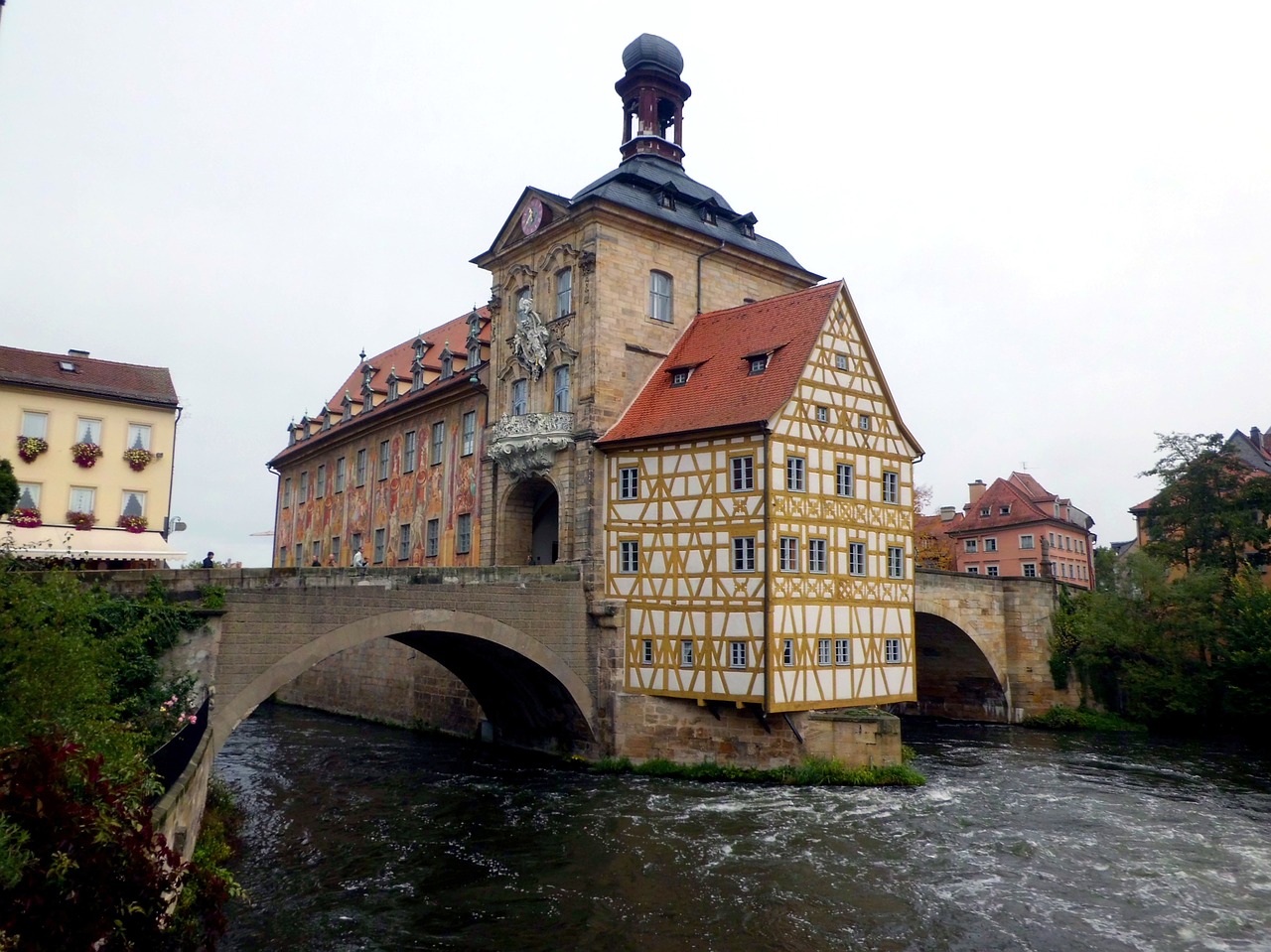 Fachwerkhaus, Senamiestis, Istoriškai, Upė, Viduramžiai, Architektūra, Bamberg, Senoji Miesto Rotušė, Nemokamos Nuotraukos,  Nemokama Licenzija