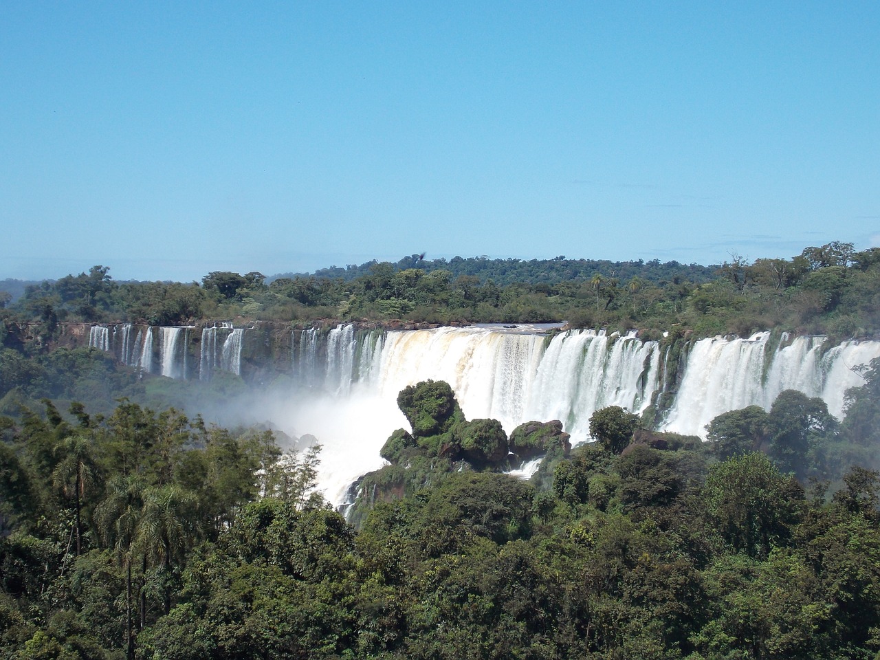 Kritimo, Iguazu, Vanduo, Džiunglės, Argentina, Kraštovaizdis, Gamta, Augmenija, Krioklys, Kaskados Kritimas