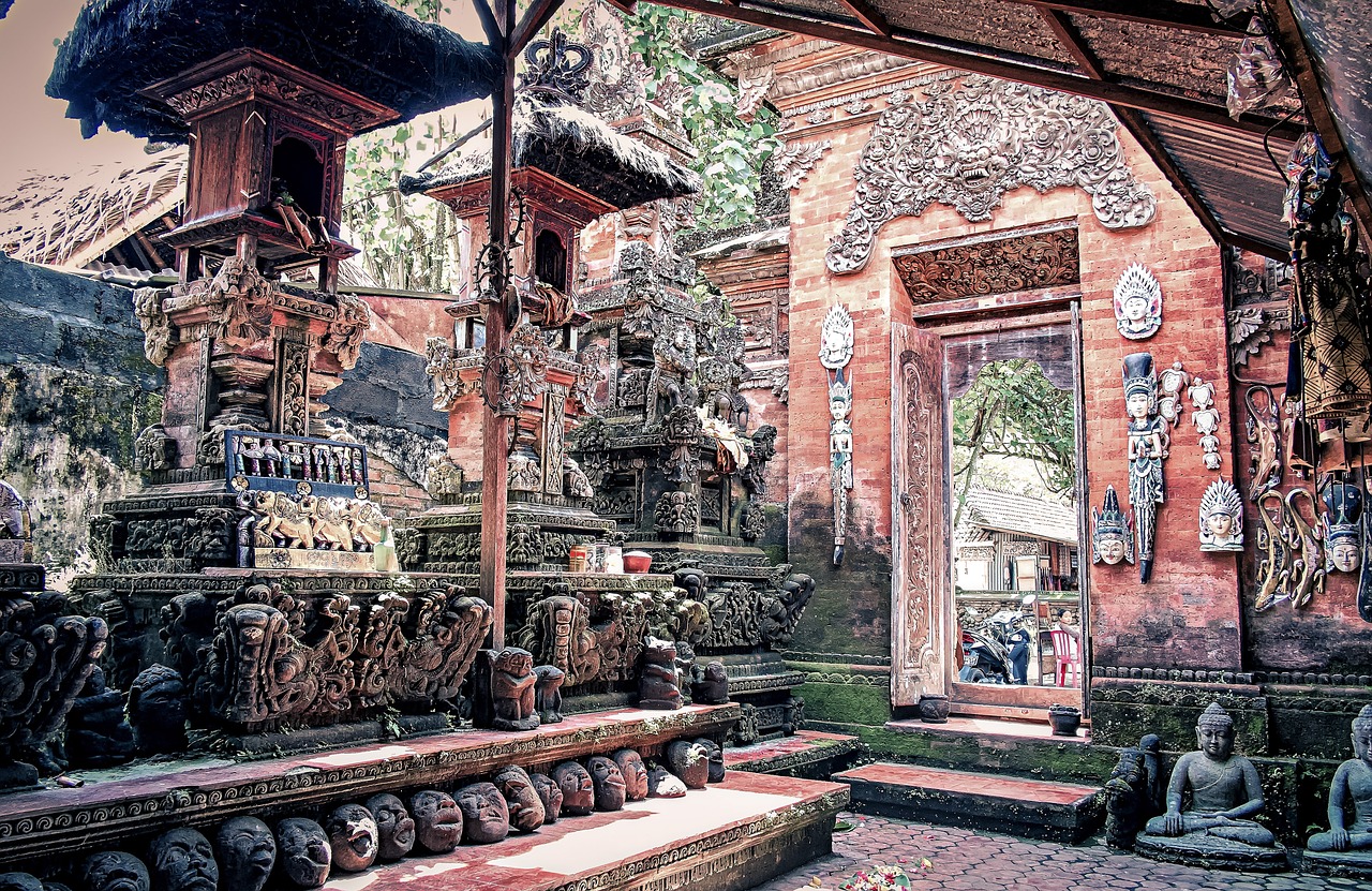Šeima, Bali, Asija, Indonesian, Turizmas, Tradicijos, Kelionė, Šventykla, Architektūra, Tradicinis