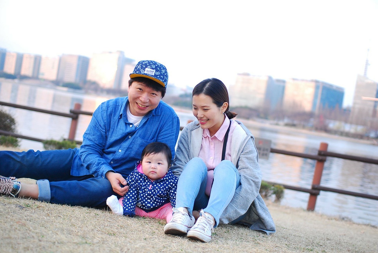 Šeima, Korėjiečių Kalba, Kūdikis, Šypsena, Tėvai, Vaikas, Nemokamos Nuotraukos,  Nemokama Licenzija