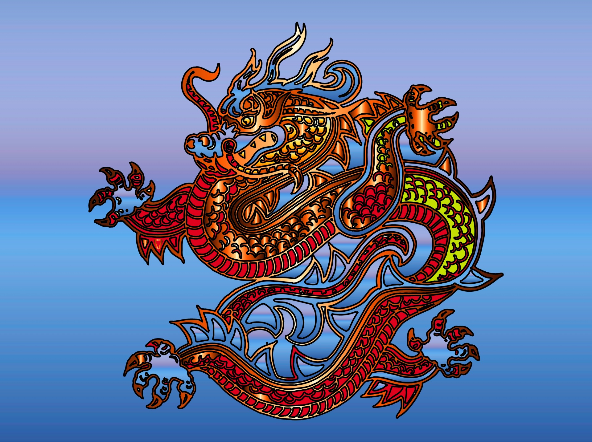 Рисунок нового года дракона. Китайский дракон Тяньлун. Тяньлун Небесный дракон. Фуцанлун дракон мифология. Дракон в китайском стиле.
