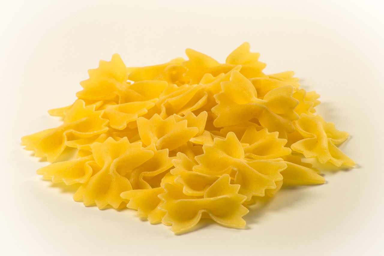 Farfalle, Makaronai, Maistas, Ispanų, Virtuvė, Maistas, Žaliavinis, Nevirtas, Sausas, Pietūs