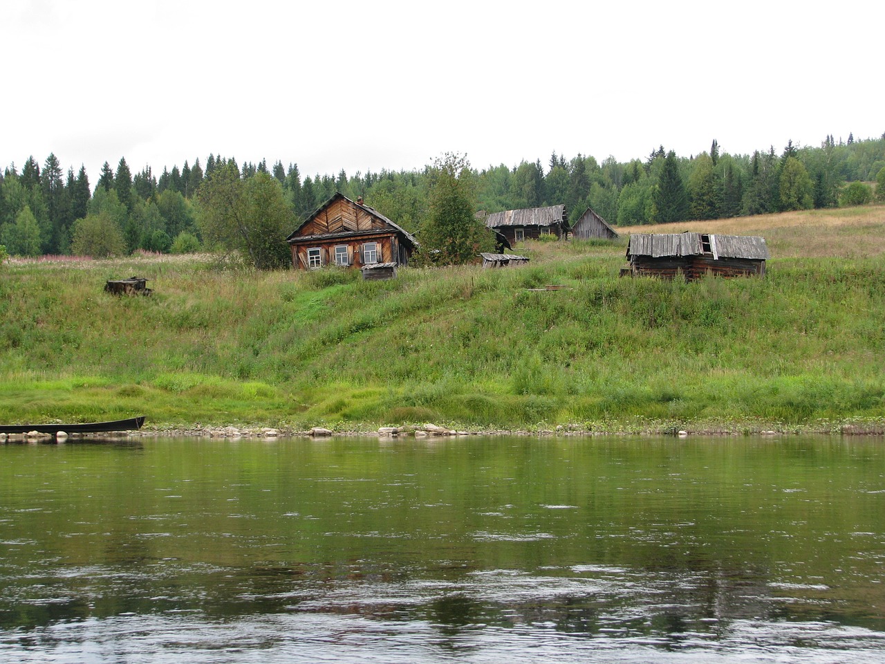 Ūkis, R, Vishera, Upės Pakrantė, Kraštovaizdis, Gamta, Kelionė, Papludimys, Dangus, Vasara