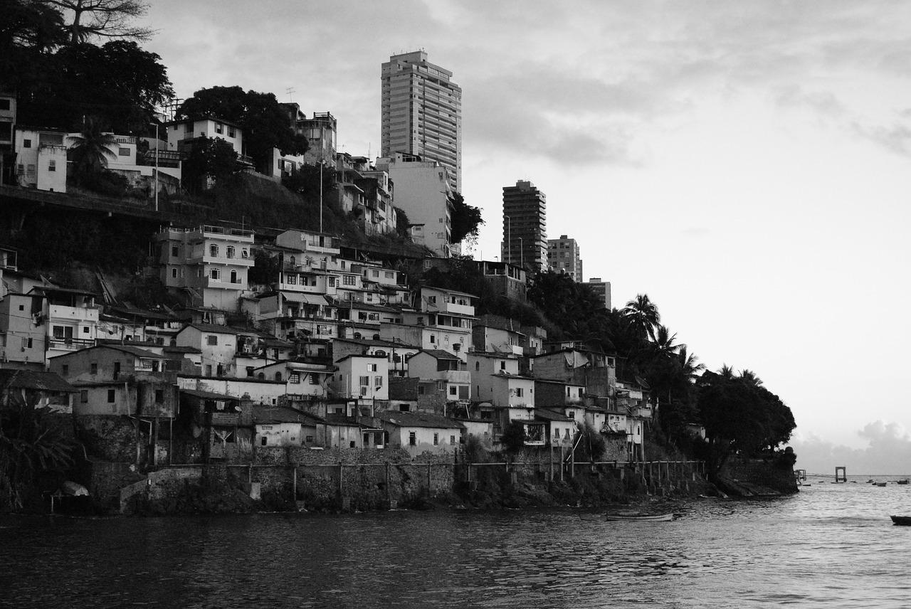 Favela, Mangu, Papludimys, Juoda Ir Balta, Brazilija, Nemokamos Nuotraukos,  Nemokama Licenzija