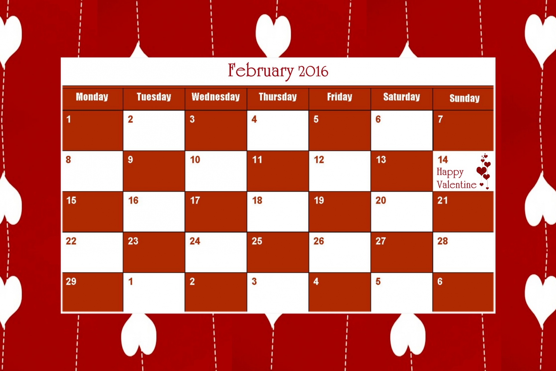 Kalendorius,  Nuotrauka,  Vasaris,  Valentino Diena,  2016,  Anglų,  Vasaris 2016 # 1, Nemokamos Nuotraukos,  Nemokama Licenzija