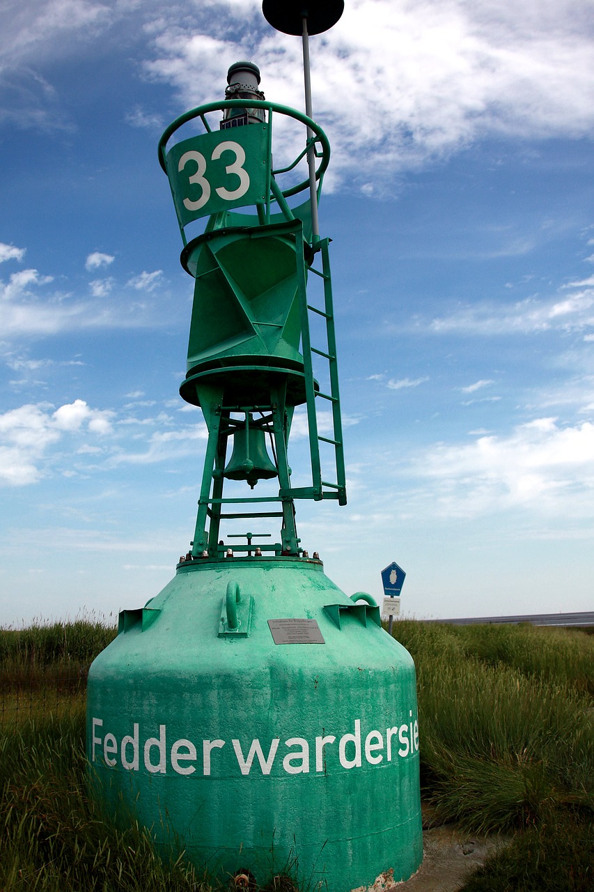 Federanderserelis, Laivo Uostas, Bell Ton, Butjadingen, Šiaurės Jūra, Fedderwarder Sieler Harbor, Daymark, Uostas, Švyturys, Šviečiantieji Ženklai