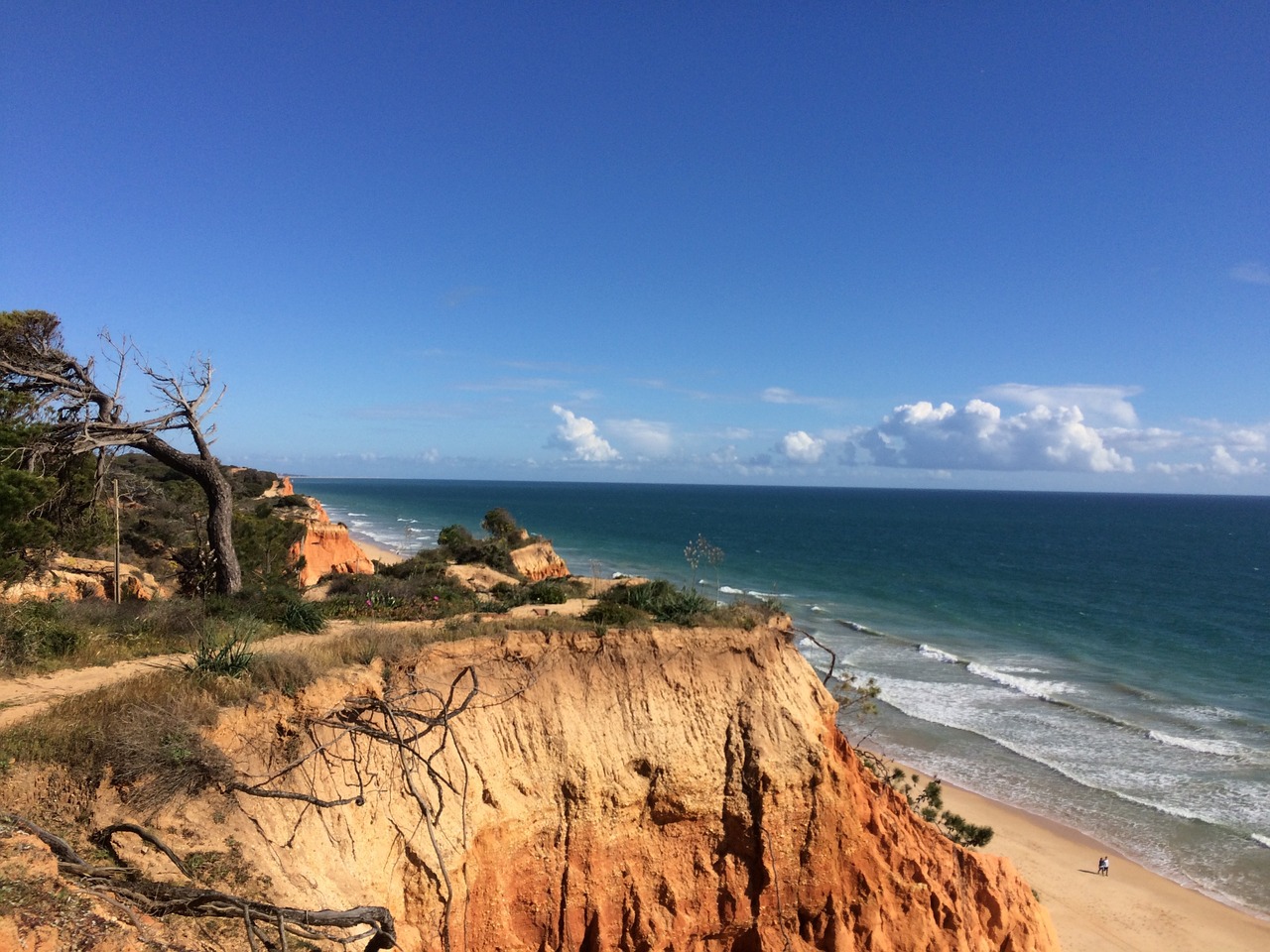 Felicia Paplūdimys, Portugal, Algarve, Albufeira, Europa, Papludimys, Jūra, Kelionės Tikslas, Vandenynas, Kraštovaizdis