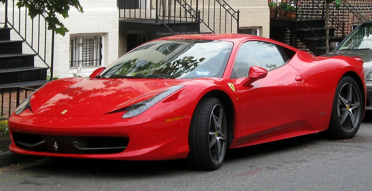 Ferrari 458, Automatinis, Sportinė Mašina, Klasikinis, Greitis, Stilius, Egzotiškas, Piktograma, Ispanų, Prestižas