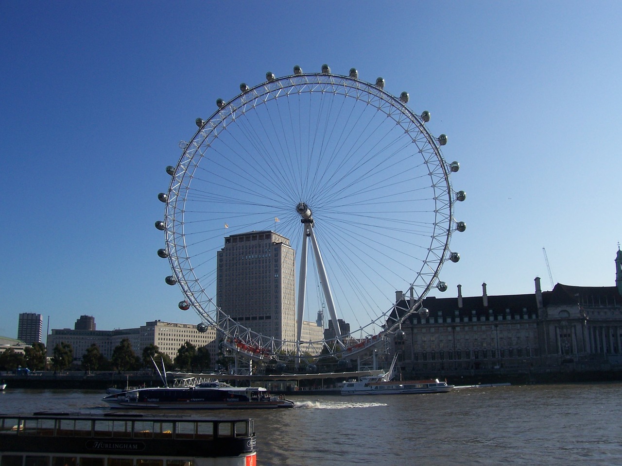 Ferris Ratas, Londonas, Londono Akis, Anglija, Jungtinė Karalystė, Pramogos, Orientyras, Dangus, Temzės Upė, Ratas