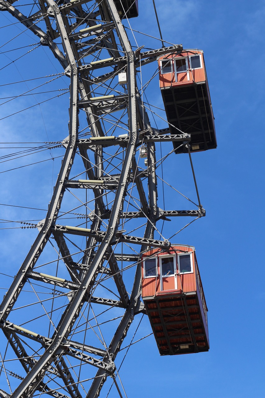 Ferris Ratas, Pramogų Parkas, Prater, Vienna, Vienna Prater, Karnavalas, Poilsis, Paroda, Pramogos, Parkas