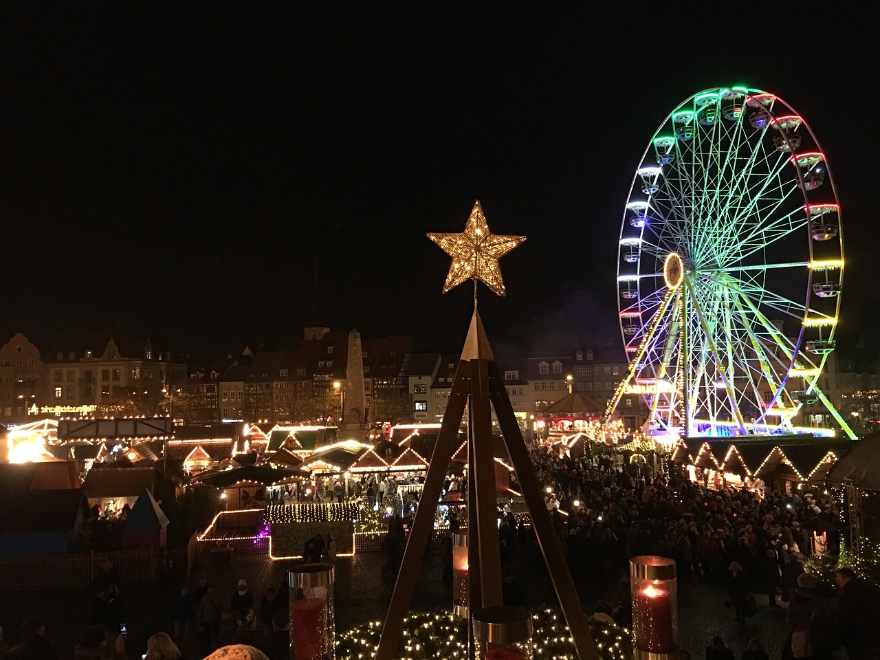 Ferris Ratas, Kalėdų Rinka, Erfurtas, Nemokamos Nuotraukos,  Nemokama Licenzija