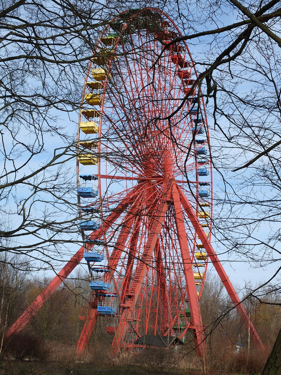 Ferris Ratas, Senas, Berlynas, Plänterwald, Šurmulio Upės Parkas, Palikti, Kajutė, Nemokamos Nuotraukos,  Nemokama Licenzija