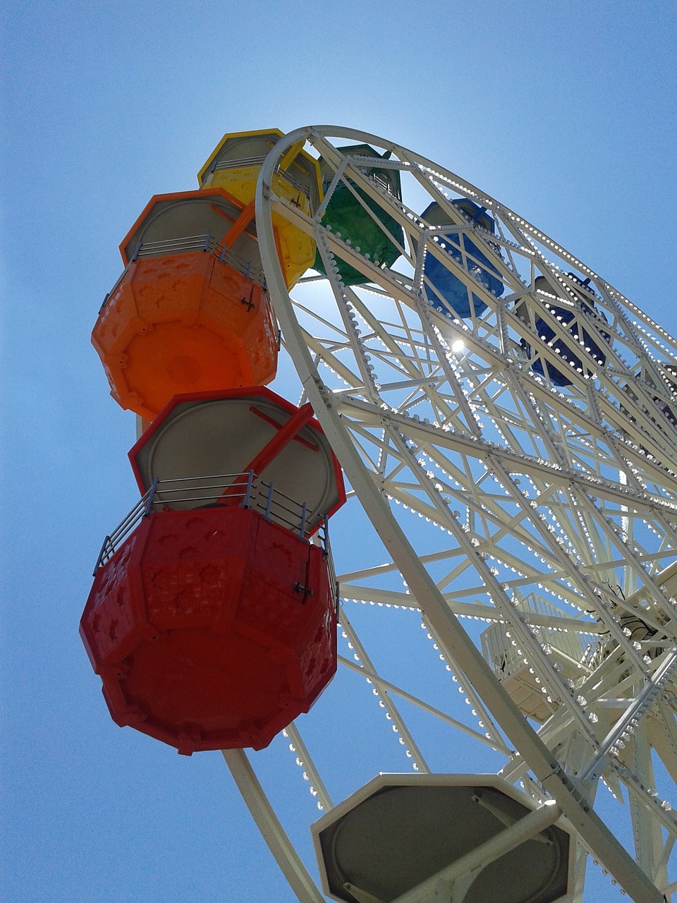 Ferris Ratas, Tibidabo, Ispanija, Costa Brava, Architektūra, Barcelona, Miestas, Paminklas, Pramogų Parkas, Spalvos
