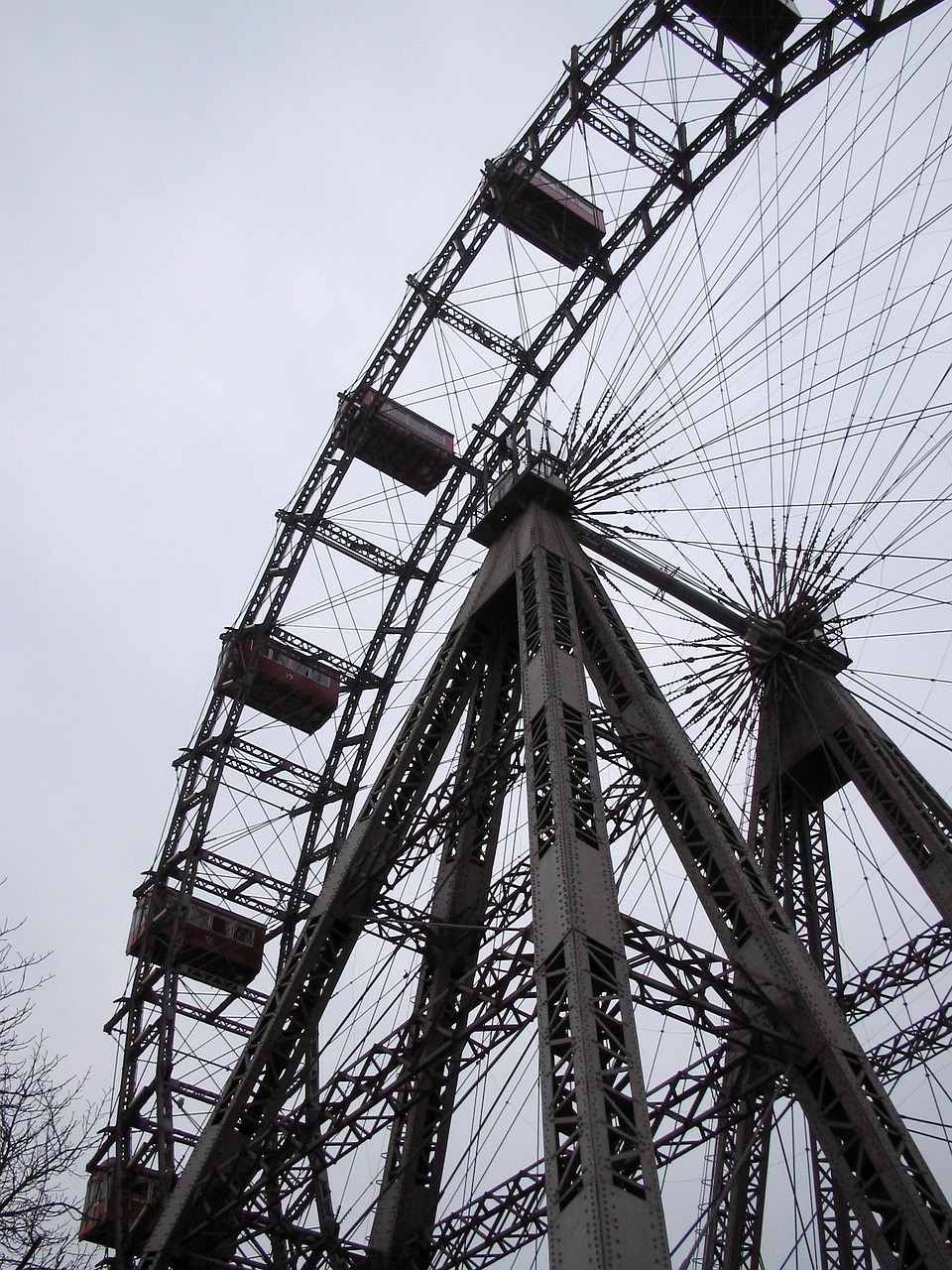 Ferris Ratas,  Prater,  Vienna,  Austria,  Plienas,  Statyba, Nemokamos Nuotraukos,  Nemokama Licenzija