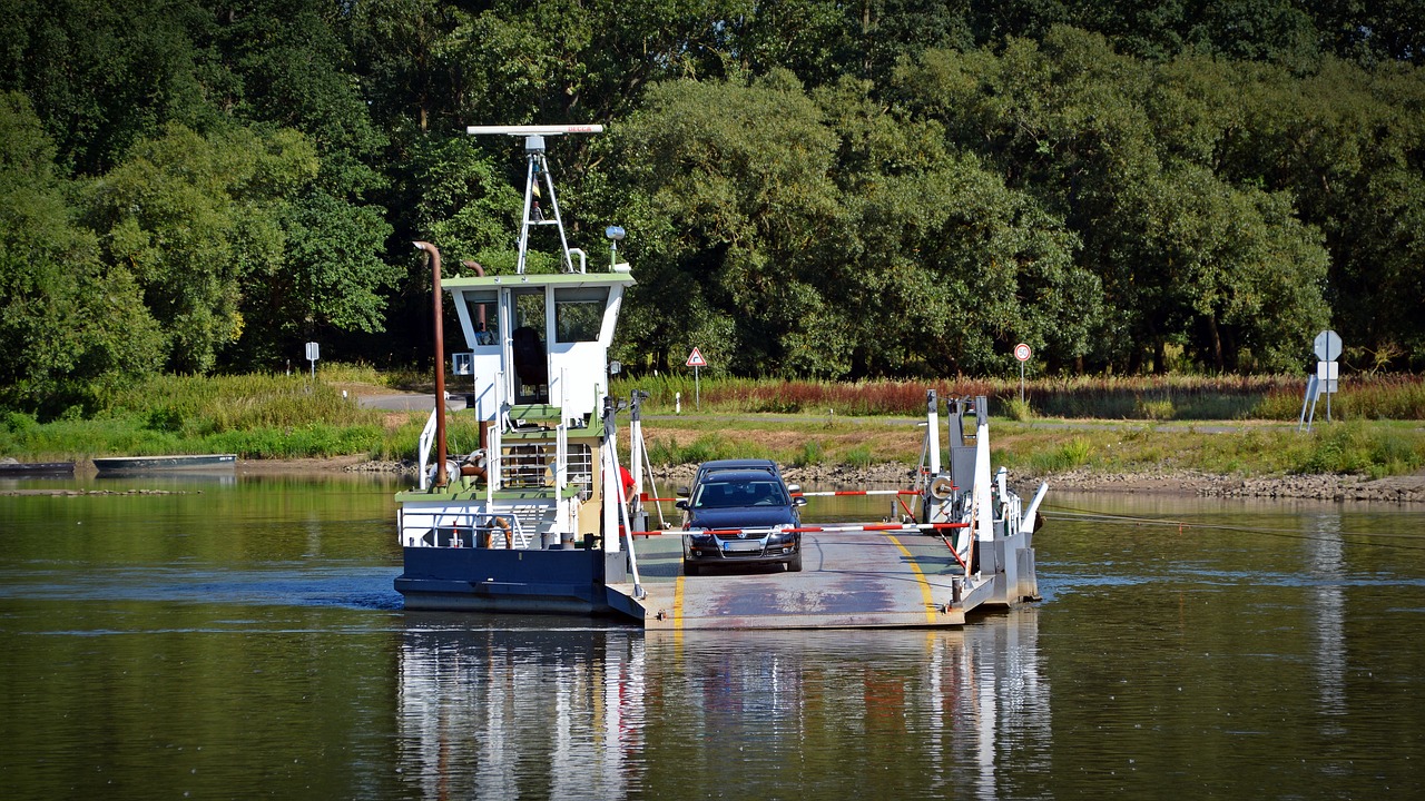 Keltas, Laivas, Boot, Automobilių Keltas, Gierseilfäfre, Räbel Keltas, Nemokamos Nuotraukos,  Nemokama Licenzija