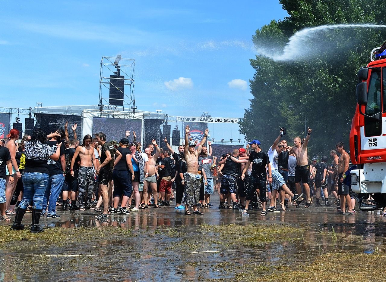 Festivalis, Žmonės, Linksma, Vasara, Dangus, Gaisrininkai, Nemokamos Nuotraukos,  Nemokama Licenzija