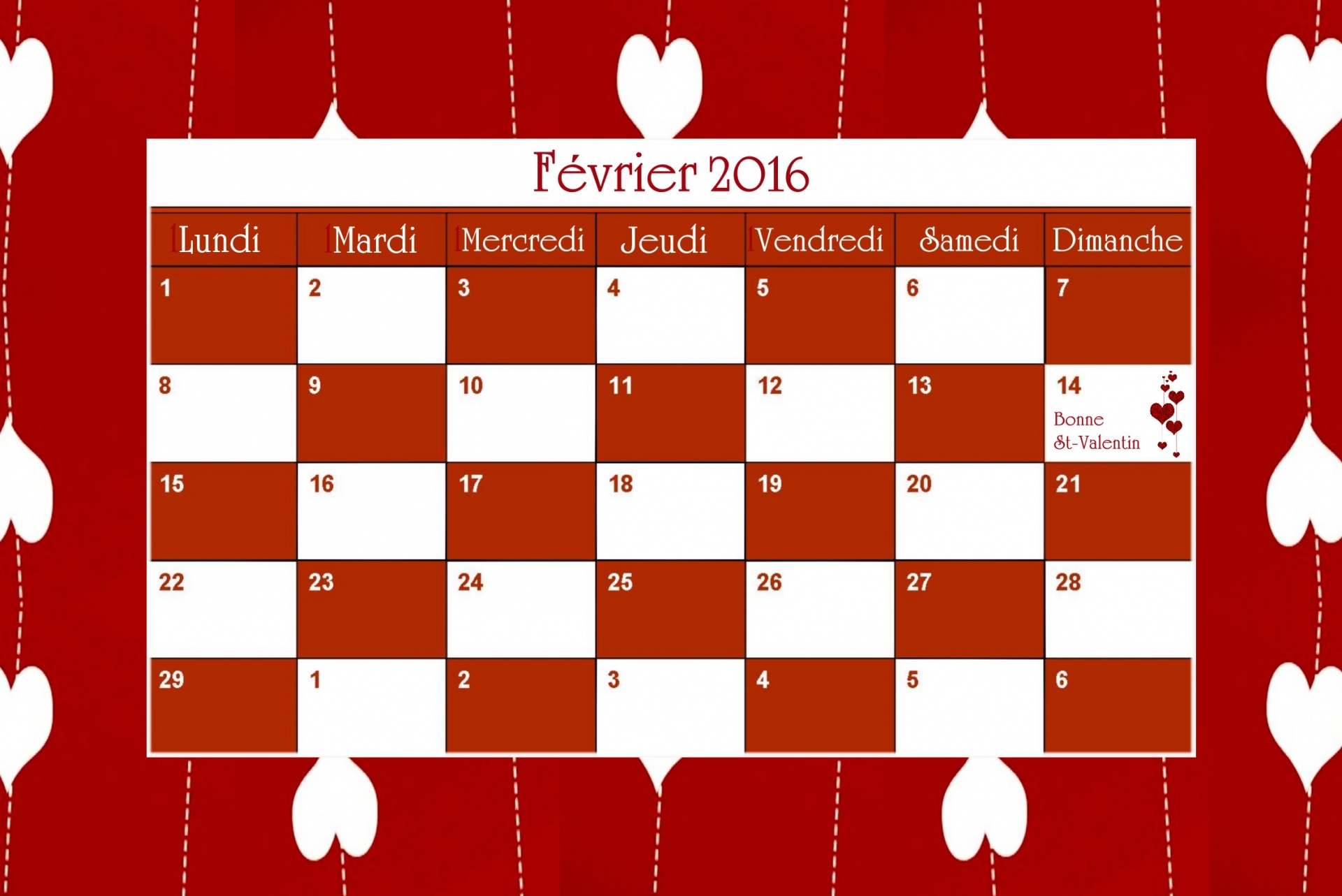 Kalendorius,  Nuotrauka,  Vasaris,  Valentino Diena,  2016,  Prancūzų Kalba,  Vasaris 2016 # 1, Nemokamos Nuotraukos,  Nemokama Licenzija