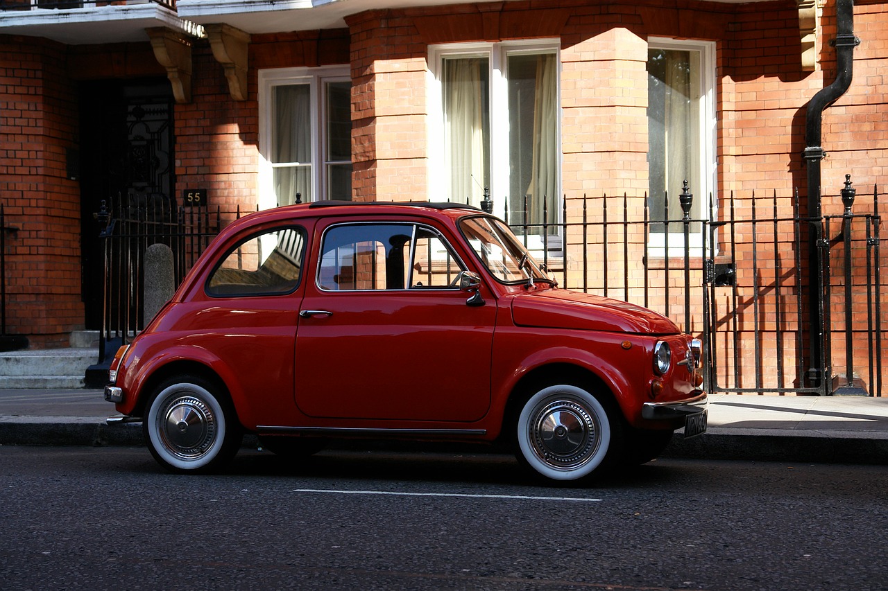 Fiat 500, Mašina, Londonas, Anglija, Gatvė, Nemokamos Nuotraukos,  Nemokama Licenzija