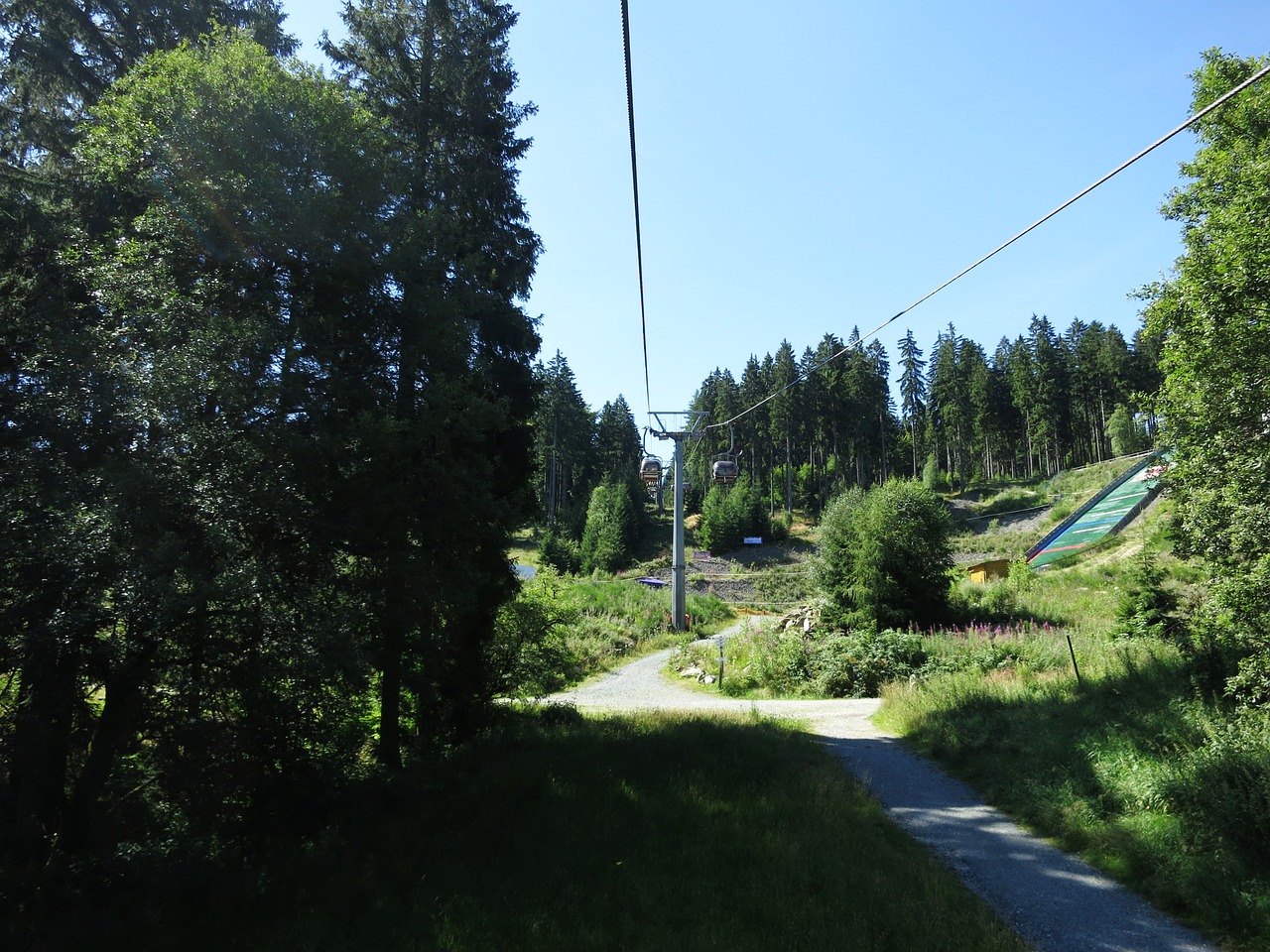 Fichtelgebirge, Kabelis, Miškas, Šventė, Šviesa, Šešėlis, Nemokamos Nuotraukos,  Nemokama Licenzija